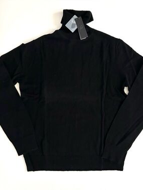 Qi New York Wool Turtleneck - Size L - Mens
